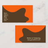 Retro Moderne Business/Networking Card Visitekaartje (Voorkant / Achterkant)