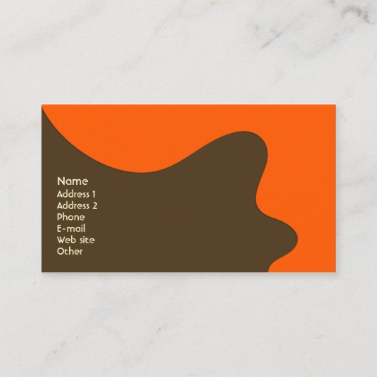 Retro Moderne Business/Networking Card Visitekaartje (Voorkant)