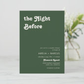 Retro Moderne Chic Terracotta Koppel Bruiloft Kaart (Staand voorkant)