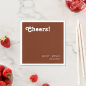 Retro moderne chique bruiloft servet (Insitu)