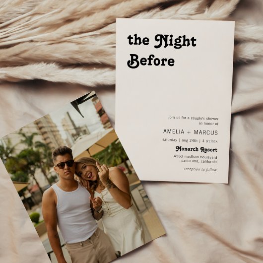 Retro Moderne Chique Terracotta Couple's Douche Kaart