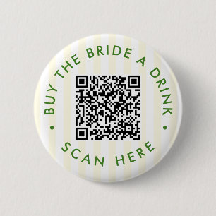 Retro Moderne Cocktail Groene Bachelorette Ronde Button 5,7 Cm
