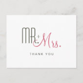 Retro Moderne dank u Briefkaart (Voorkant)