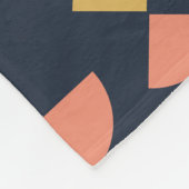 Retro Moderne Elegante Geometrische Tribal Fleece Deken (Hoek)