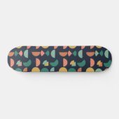 Retro Moderne Elegante Geometrische Tribal Persoonlijk Skateboard (Horizontaal)
