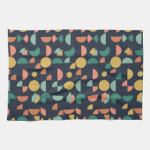 Retro Moderne Elegante Geometrische Tribal Theedoek (Horizontaal)