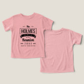 Retro Moderne Familie Reünie Logo (Ontwerp Voorkant & Achterkant)