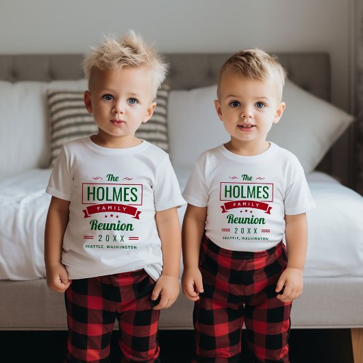 Retro Moderne Familie Reünie Logo