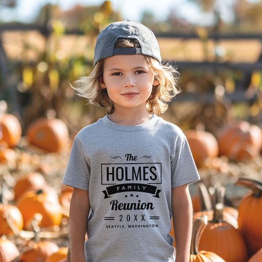 Retro Moderne Familie Reünie Logo