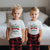 Retro Moderne Familie Reünie Logo Romper