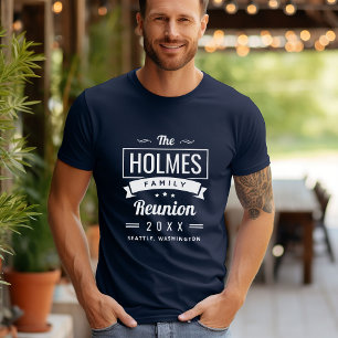 Retro Moderne Familie Reünie Logo T-shirt
