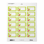 Retro Moderne feestdag Ornamenten kerstlabels Etiket (Full Sheet)