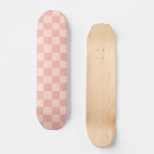 Retro Moderne geborgde patroonroze crème Persoonlijk Skateboard (Voorkant)