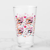 Retro Moderne geometrische beeldschermen uit het m Glas (Achterkant)