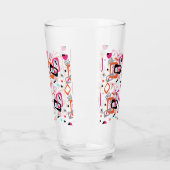 Retro Moderne geometrische beeldschermen uit het m Glas (Links)