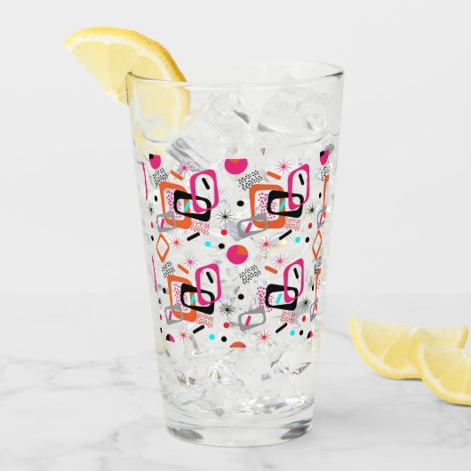 Retro Moderne geometrische beeldschermen uit het m Glas (Voorkant ijs)