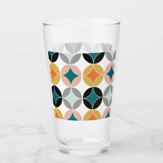 Retro Moderne geometrische beeldschermen uit het m Glas (Achterkant)