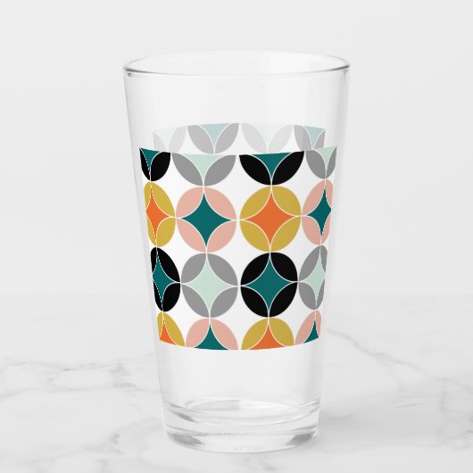Retro Moderne geometrische beeldschermen uit het m Glas (Voorkant)