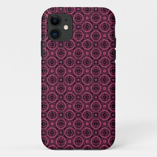 Retro moderne geometrische structuur Case-Mate iPhone case (Achterkant)