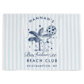 Retro Moderne  Grijze Bachelorette Groot Cadeauzakje (Voorkant)