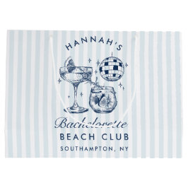 Retro Moderne  Grijze Bachelorette Groot Cadeauzakje