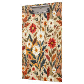 Retro Moderne Herfst Bloemen Klembord (Links)