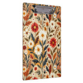 Retro Moderne Herfst Bloemen Klembord (Rechts)