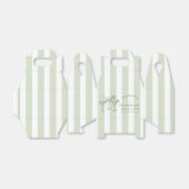 Retro Moderne Margaritas en Huwelijk Gestreept Bac Bedankdoosjes (Uitgevouwen)