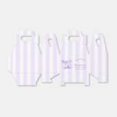 Retro Moderne Margaritas en Huwelijk Gestreept Bac Bedankdoosjes (Uitgevouwen)