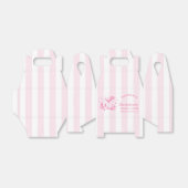 Retro Moderne Margaritas en Huwelijk Gestreept Bac Bedankdoosjes (Uitgevouwen)