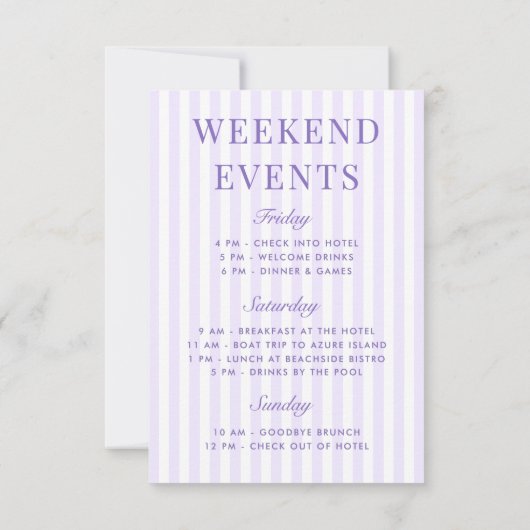 Retro Moderne Margaritas en Huwelijk Gestreept Bac Kaart (Achterkant)