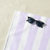 Retro Moderne Margaritas en Huwelijk Gestreept Bac Strandlaken (In situ)