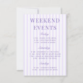 Retro Moderne Margaritas en Huwelijk Gestreepte Ba Kaart (Achterkant)