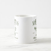 Retro Moderne Margaritas en Huwelijk Gestreepte Ba Koffiemok (Center)