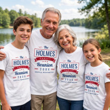 Retro Moderne Matching Familie 4 juli