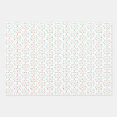 Retro Moderne medio vormen patroon set 3 Inpakpapier Vel (Voorkant)