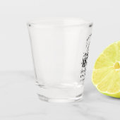 Retro Moderne Meisjesuitje Weekend Feest Shotglas Shot Glas (Links)