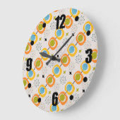 Retro Moderne middensteentekst Grote Klok (Hoek)