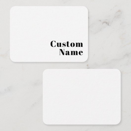 Retro Moderne Minimale Naam of Zakelijke Sjabloon (Voorkant / Achterkant)