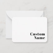 Retro Moderne Minimale Naam of Zakelijke Sjabloon (Voorkant)