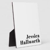 Retro Moderne Minimale Naam of Zakelijke Sjabloon Fotoplaat (Zijkant)