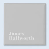 Retro Moderne Minimale Naam of Zakelijke Sjabloon Magneet