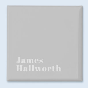 Retro Moderne Minimale Naam of Zakelijke Sjabloon Magneet