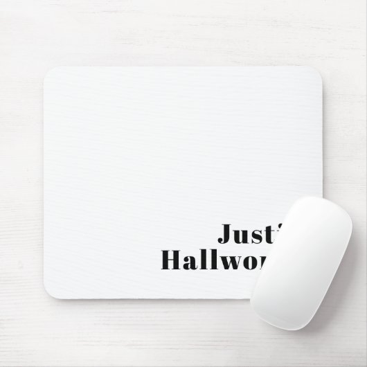 Retro Moderne Minimale Naam of Zakelijke Sjabloon Muismat (Met muis)