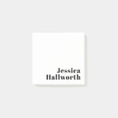 Retro Moderne Minimale Naam of Zakelijke Sjabloon Post-it® Notes (Voorkant)