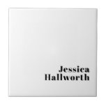 Retro Moderne Minimale Naam of Zakelijke Sjabloon Tegeltje<br><div class="desc">Een modern vormgegeven ontwerp dat u naar eigen inzicht kunt aanpassen.</div>