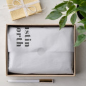 Retro Moderne Minimale Naam of Zakelijke Sjabloon Tissuepapier (Geschenk)