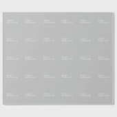 Retro Moderne Minimalistische Naam (of andere teks Cadeaupapier (Vlak)