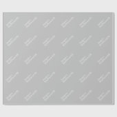 Retro Moderne Minimalistische Naam (of andere teks Cadeaupapier (Vlak)