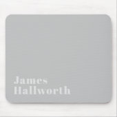 Retro Moderne Minimalistische Naam (of andere teks Muismat (Voorkant)